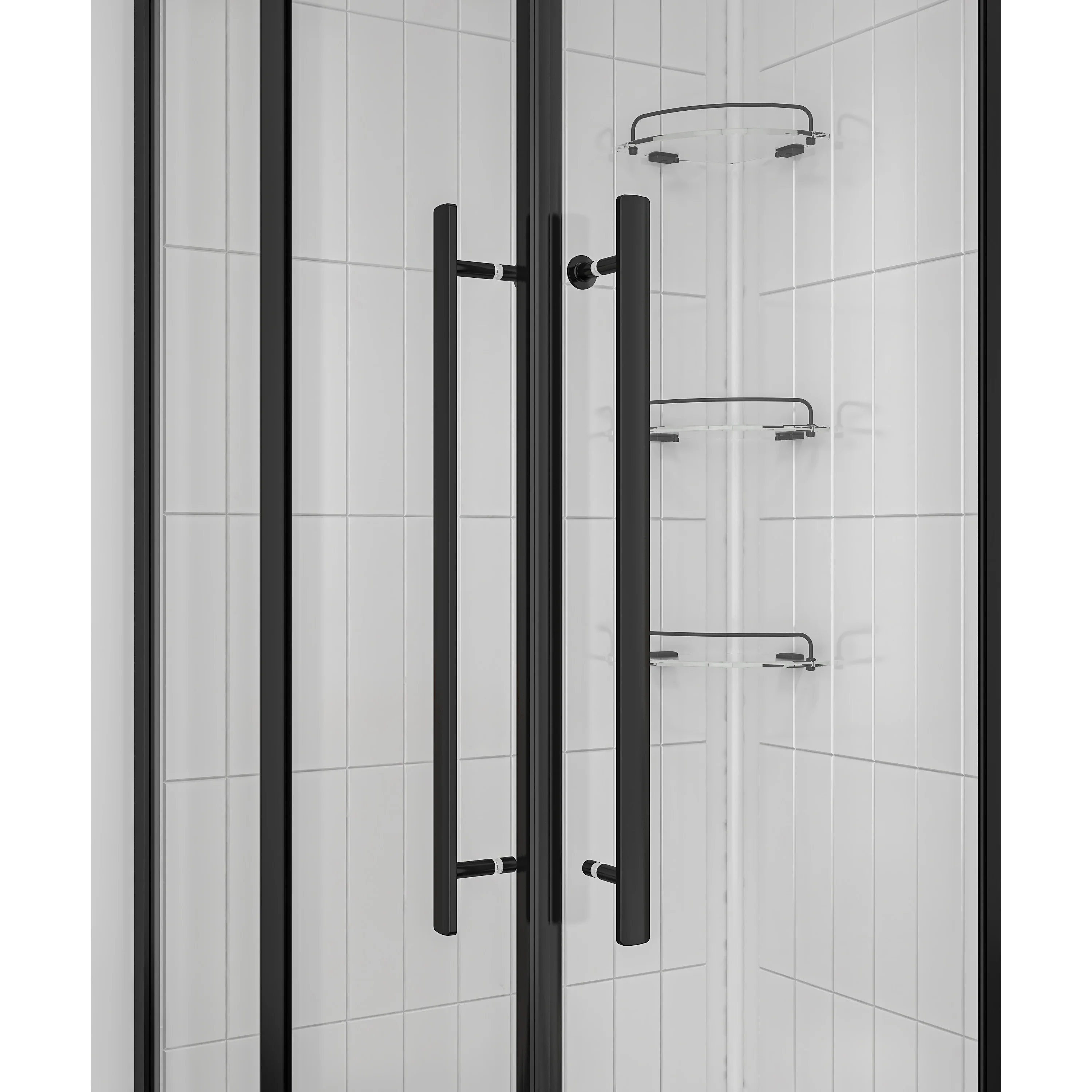Easy to Install 6 mm Tempered Glass Rectangular Shower Kit  Room Shower Glass Room With Glass Shelf And Shower Base