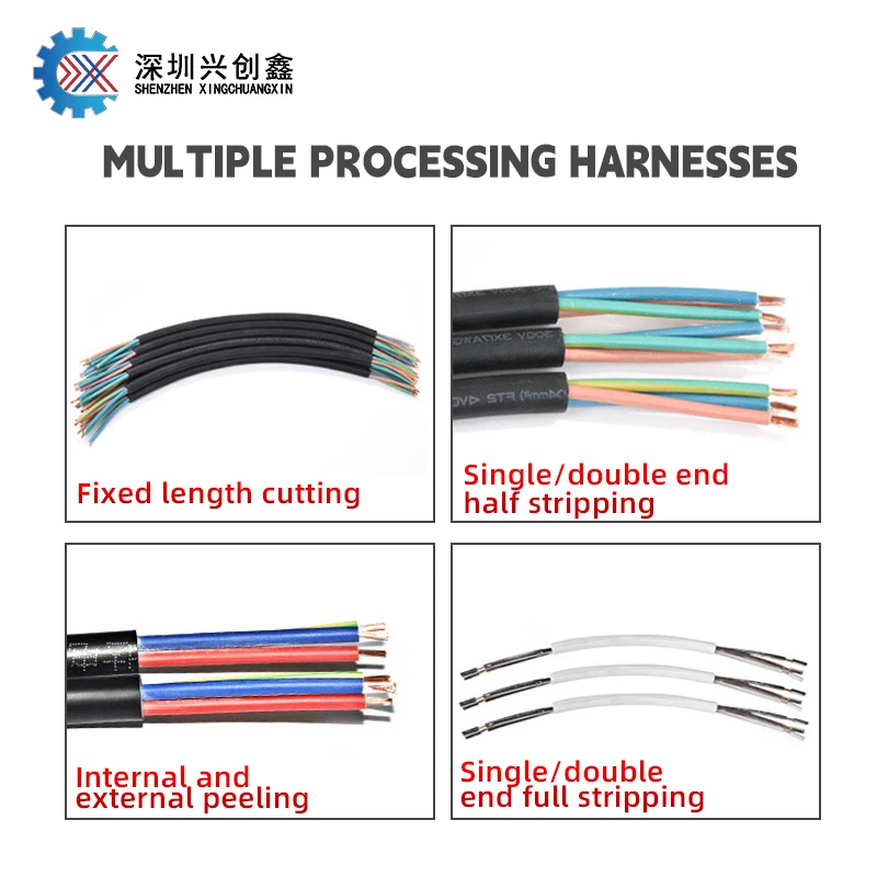 sheath wire flat cable peeling cutting machine fully automatic computer wire stripping machine