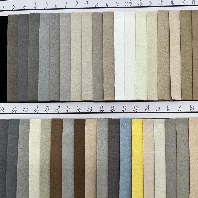 Super good quality 0.6mm suede microfiber leather for shoes lining backing artificial suede microfiber leather shoes material