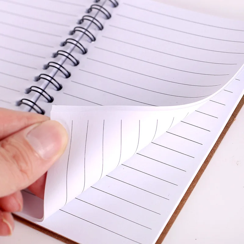 Custom Logo Mini Notebook Sticky Notes with Pen Kraft Paper Covered Magnetic Thermally Bound Promotional Leather Note Pad