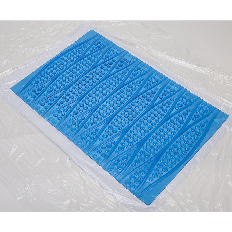 Soft Blue Cooling Silicon Gel Mattress Sheet Waterproof Chair Ice Gel Seat Cushion Cover Cool Pillow Mat Pad