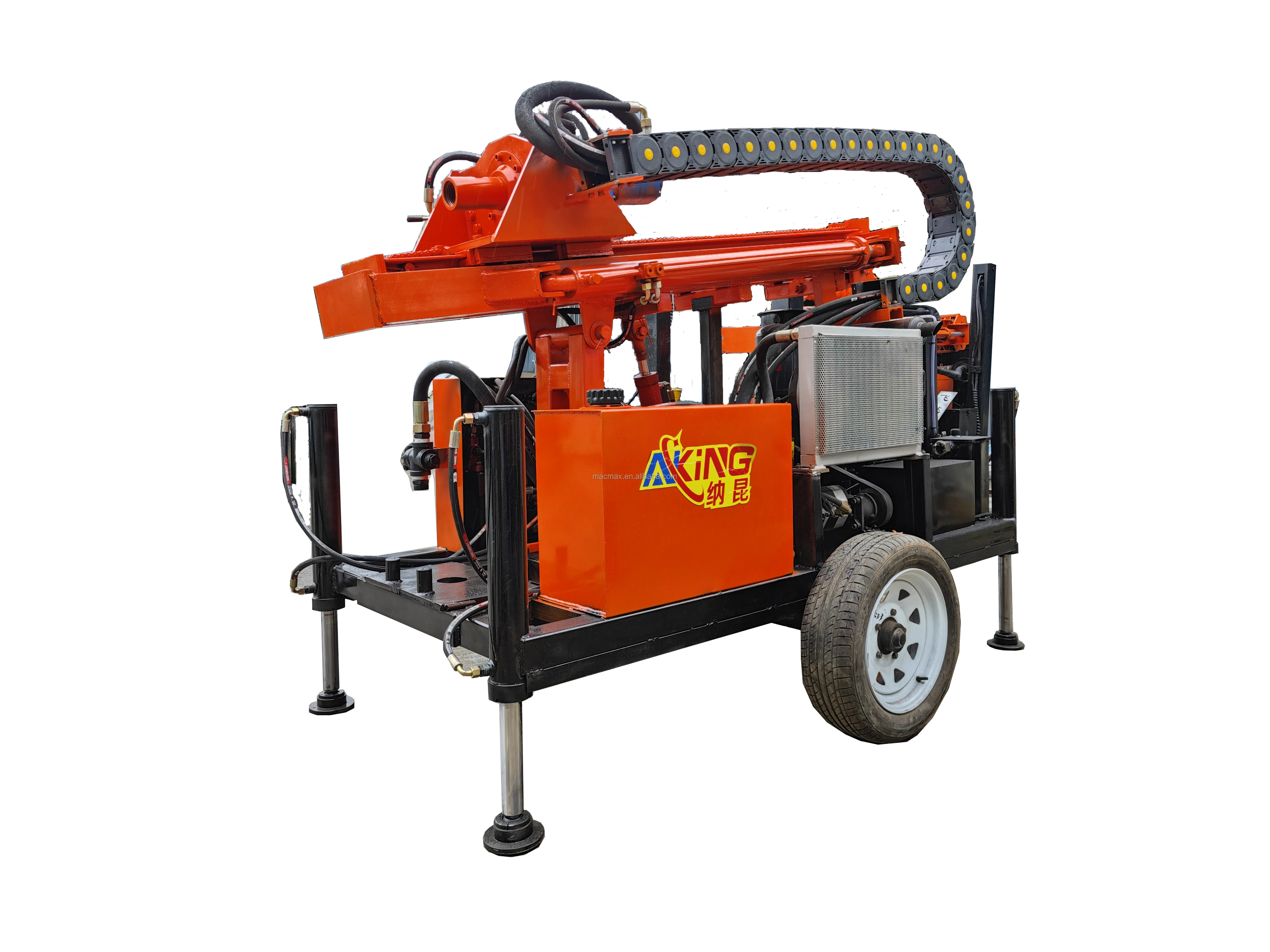 Hydraulic water well drilling rig agricultural mining drilling rig 200 meters for sale