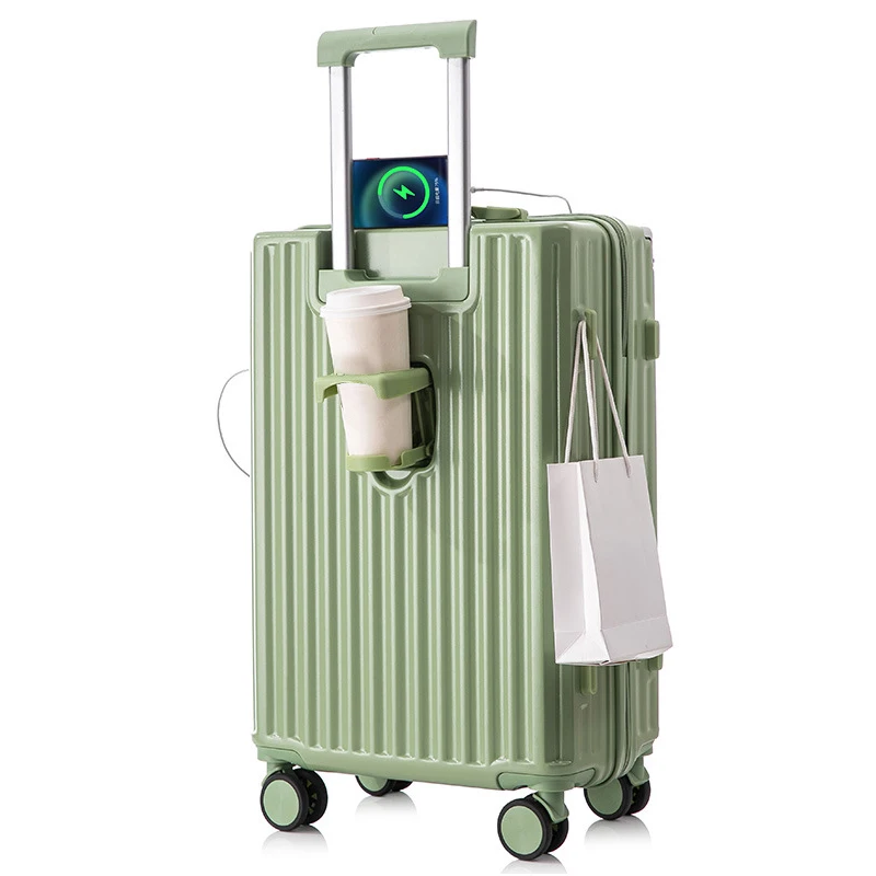 AM05-2 High quality travel 24 inch aluminium frame suitcase trolley luggage