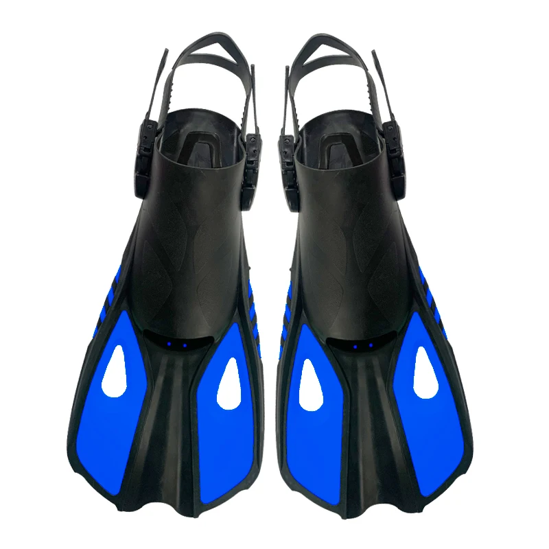 2022 latest water sports swimming short fin diving webbed foot silicone frog shoes