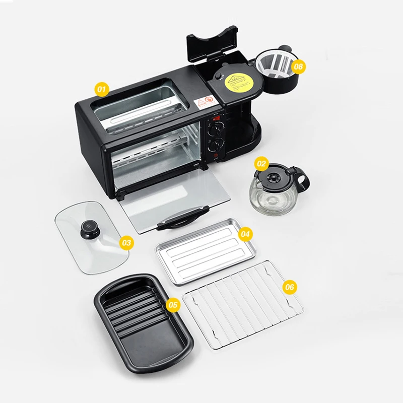 2022 new arrival multifunction 3 in 1 breakfast maker machine multi function breakfast maker