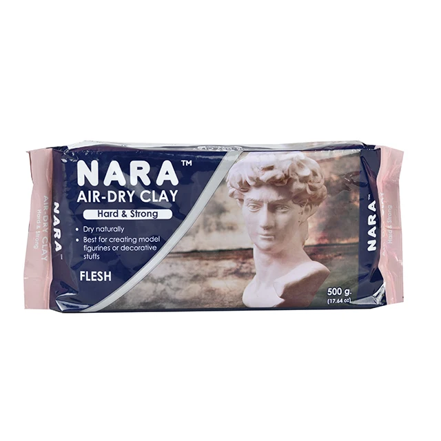 Мякоть NARA воздушно-сухая глина (твердая и прочная) 500 г блок для лепки покрытия простой в использовании искусственного ремесла премиум-класса