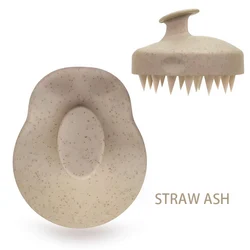 Professional Silicone Shampoo Brush household Wheat Straw Hair Scalp Massager Shampoo Hair Brush For Hair Growth
