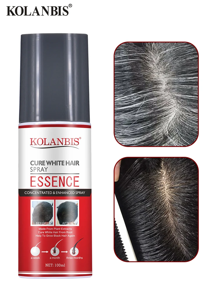 Hot Sell New Product Spray Form Cover Gray Hair Lotion Black Color Hair Spray