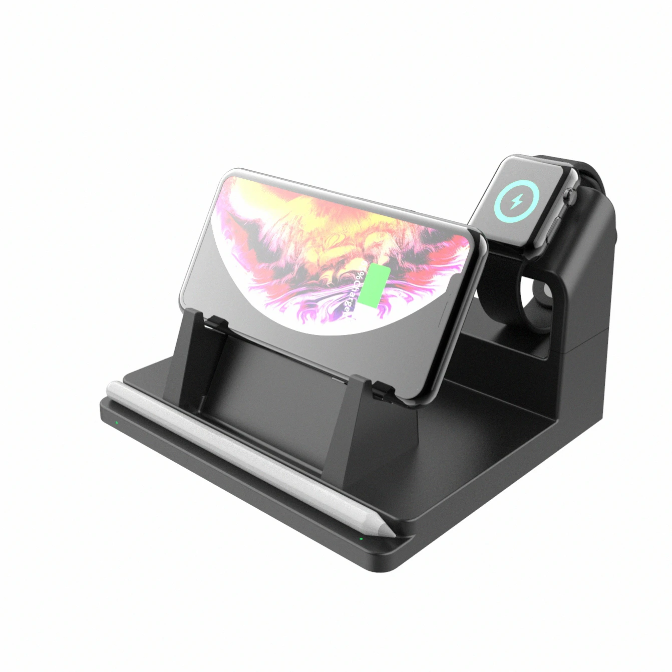 Оригинальное вертикальное Беспроводное зарядное устройство, док-станция для быстрой зарядки для iPhone Samsung Galaxy S6/S7/S7 Edge Note