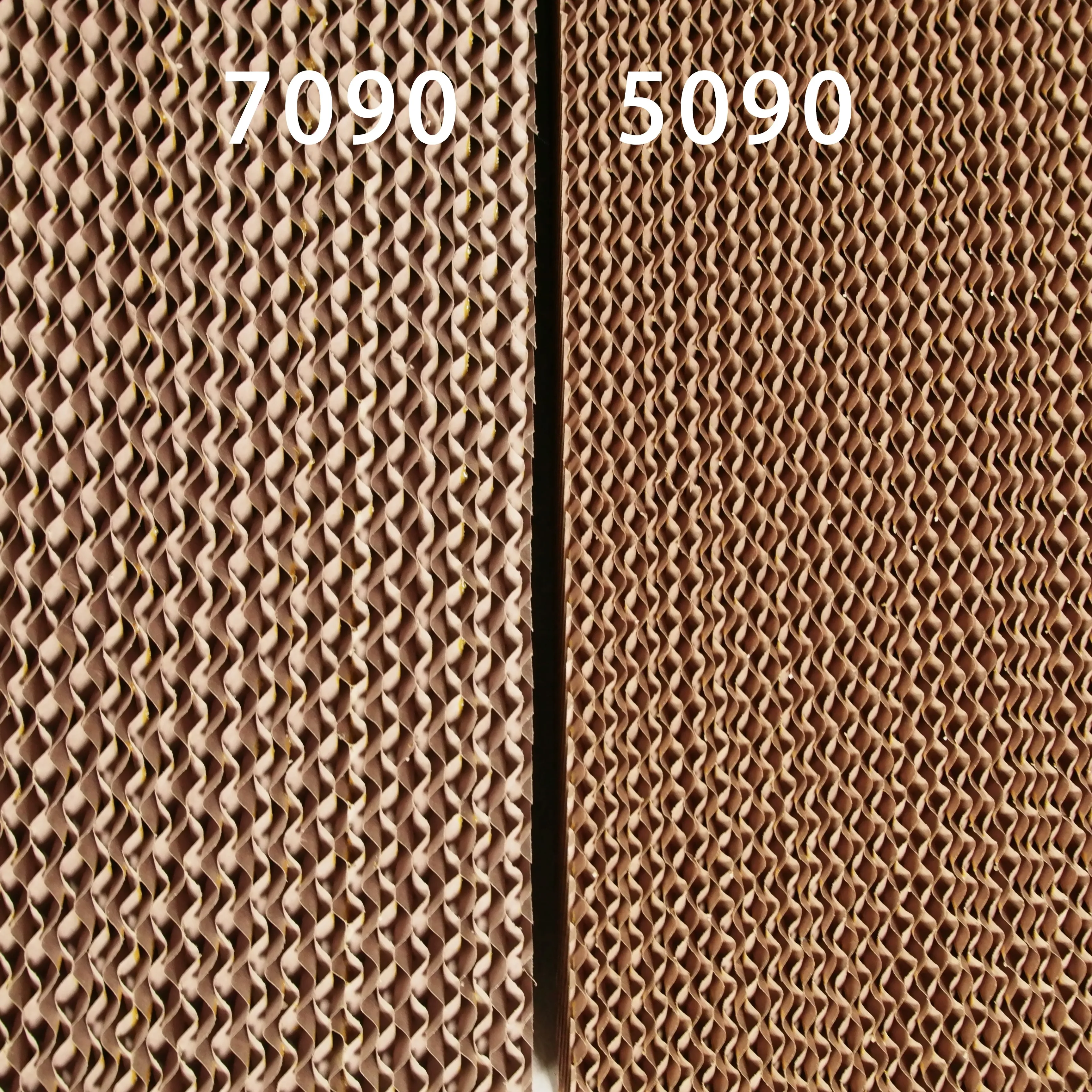 Evaporatived Cooling Pad 7090 Wall Mounted With Aluminum Alloy Frame For Agriculture Greenhouse Ventilation Air Cooling System