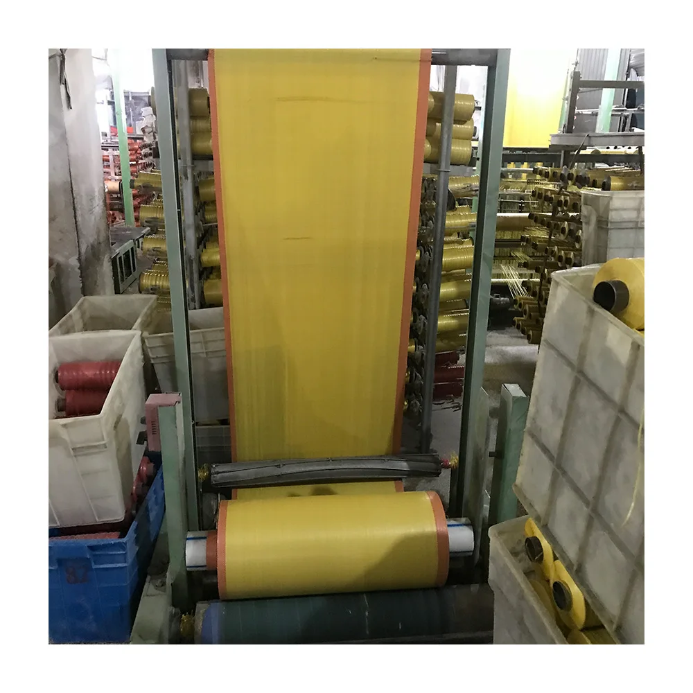 Полипропиленовый тканый мешок pp, поставщик тканевых сумок, рулон ткани желтого цвета