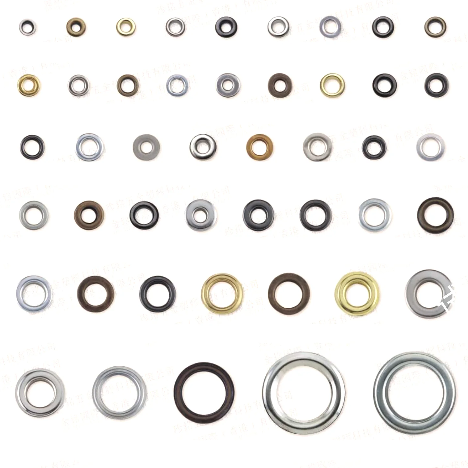 Custom Metal Garment Mesh Eyelets 5mm 6mm 8mm Brass Stainless Steel Eyelets Shoes for shoe clothing Hats