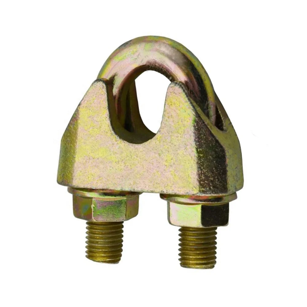 China manufacturer cheap Galvanized steel malleable Casting DIN1142 wire rope clamp for wire rope fittings