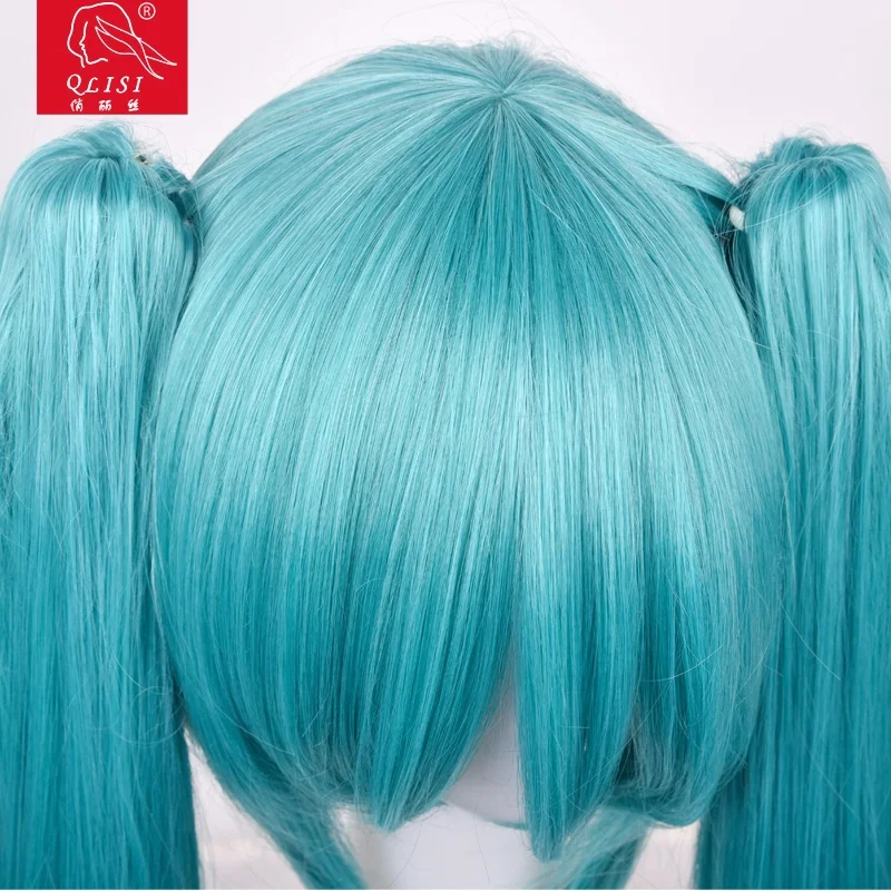 
Blue Color Long Ponytail anime cosplay wig Synthetic Hair wig 
