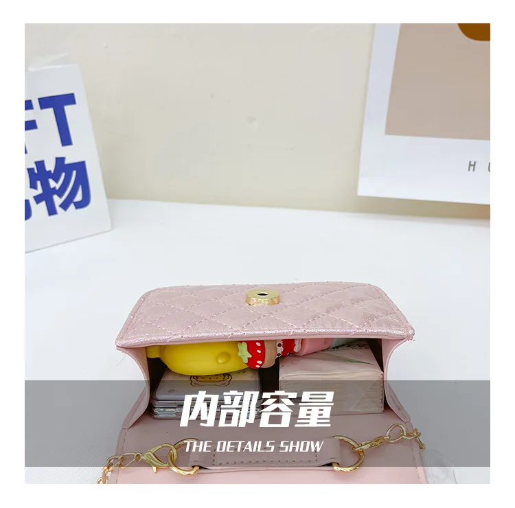 JOWYAR Fashion Girls Mini Handbags Pearl Chain Crossbody Bag For Girls Shoulder Bags Candy Colors bowknot Jelly Bag Kids Girls