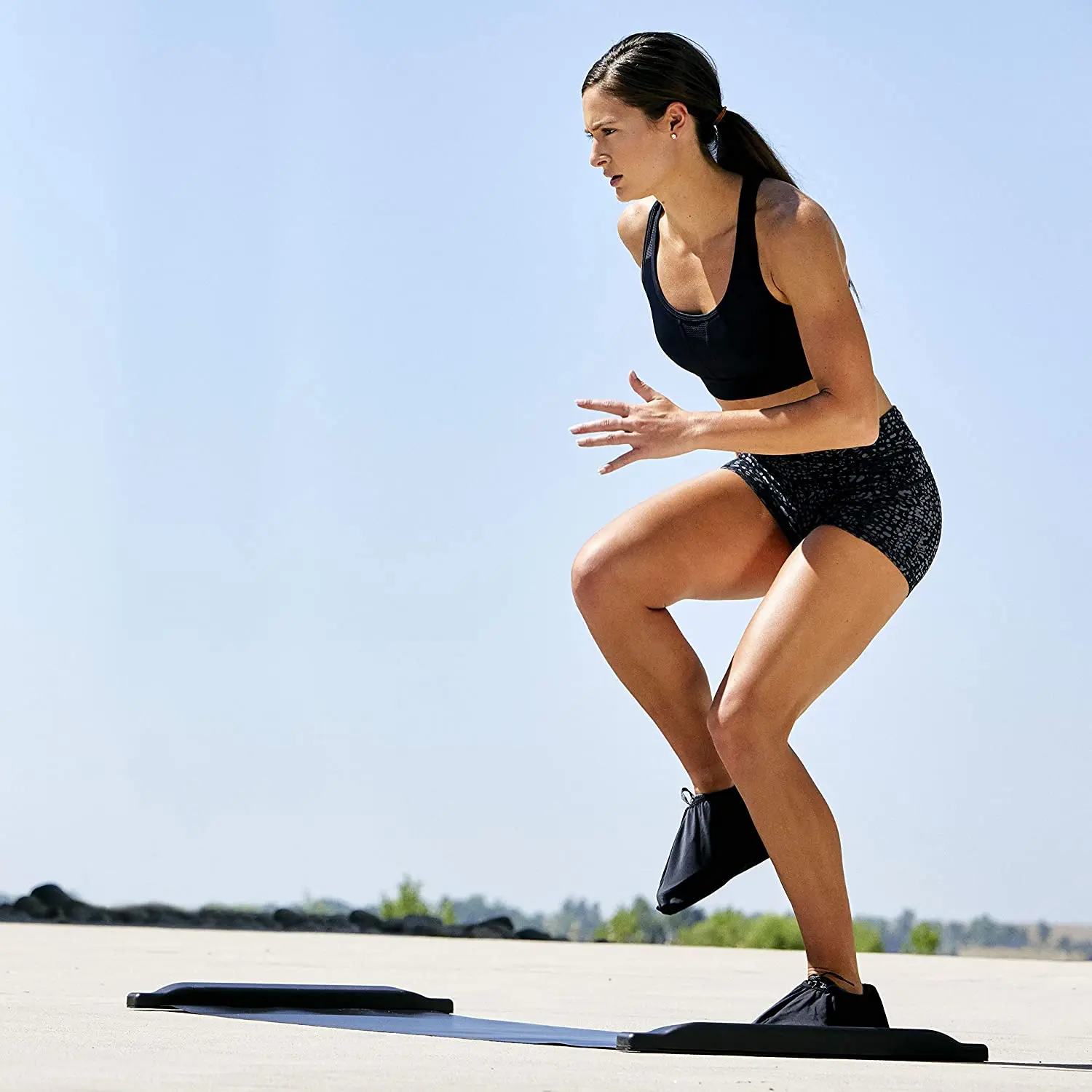 Custom Home Ice hockey skating fitness Training workout Sliding board for home and gym