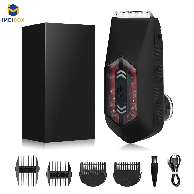 Washable Body Hair Trimmers Clippers R-type Safety 2 in 1 Dual Blade Foil Shaver 1~12mm Limiting Comb  Double Hair Trimmer