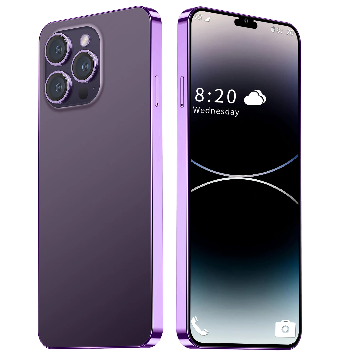 2023 Original Dual Card Dual Smartphone For i14 Pro Max Unlock Cellphone Cell Smart Android Mobile Phone