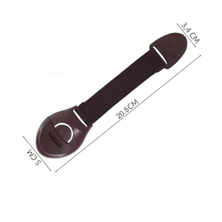 Coffee color plastic baby safty lock kit for furnitures 	 baby safty locks drawer