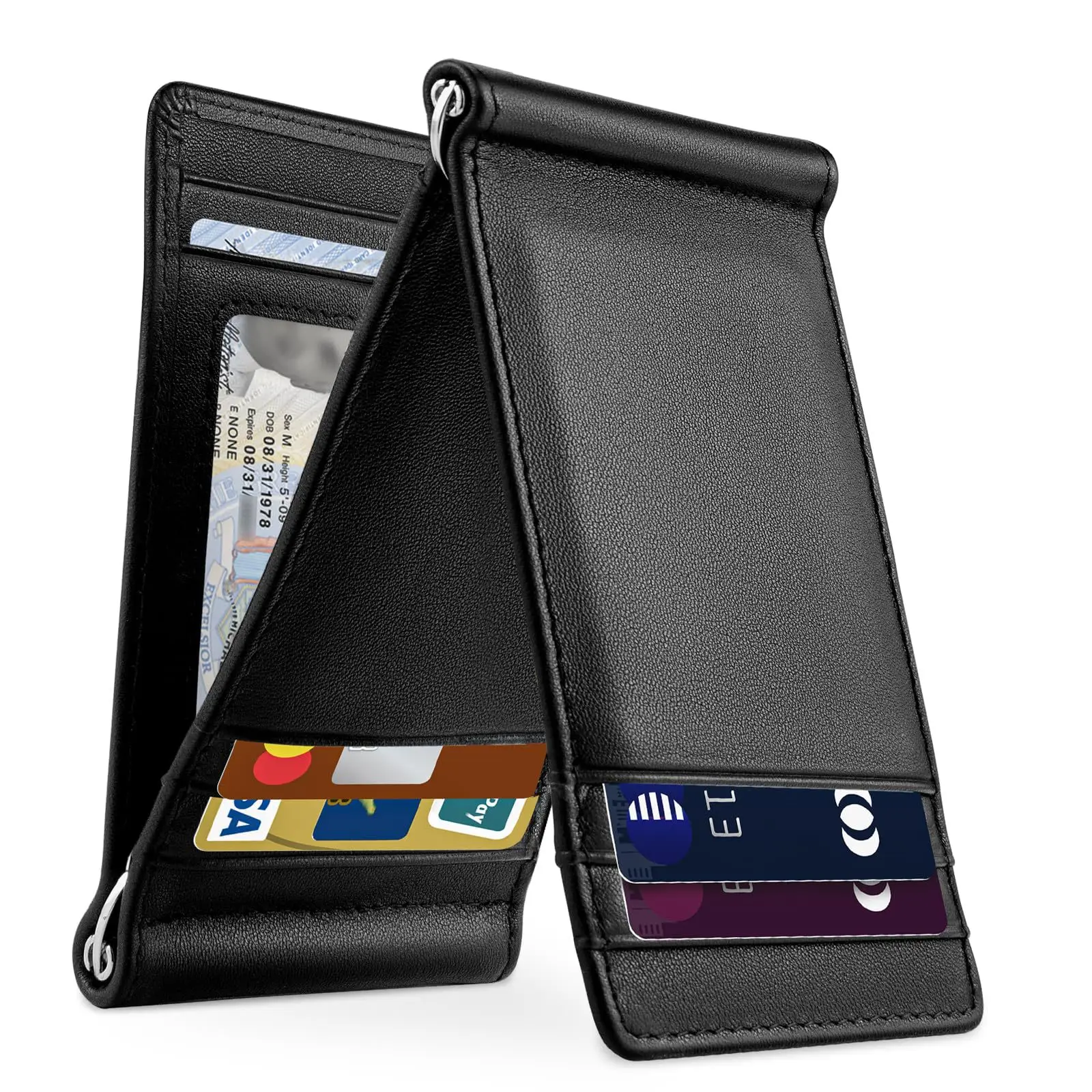 New Arrival Well Price Id Card Holder Front Pocket Minimalist Leather Slim Wallet RFID Blocking for men Travel
