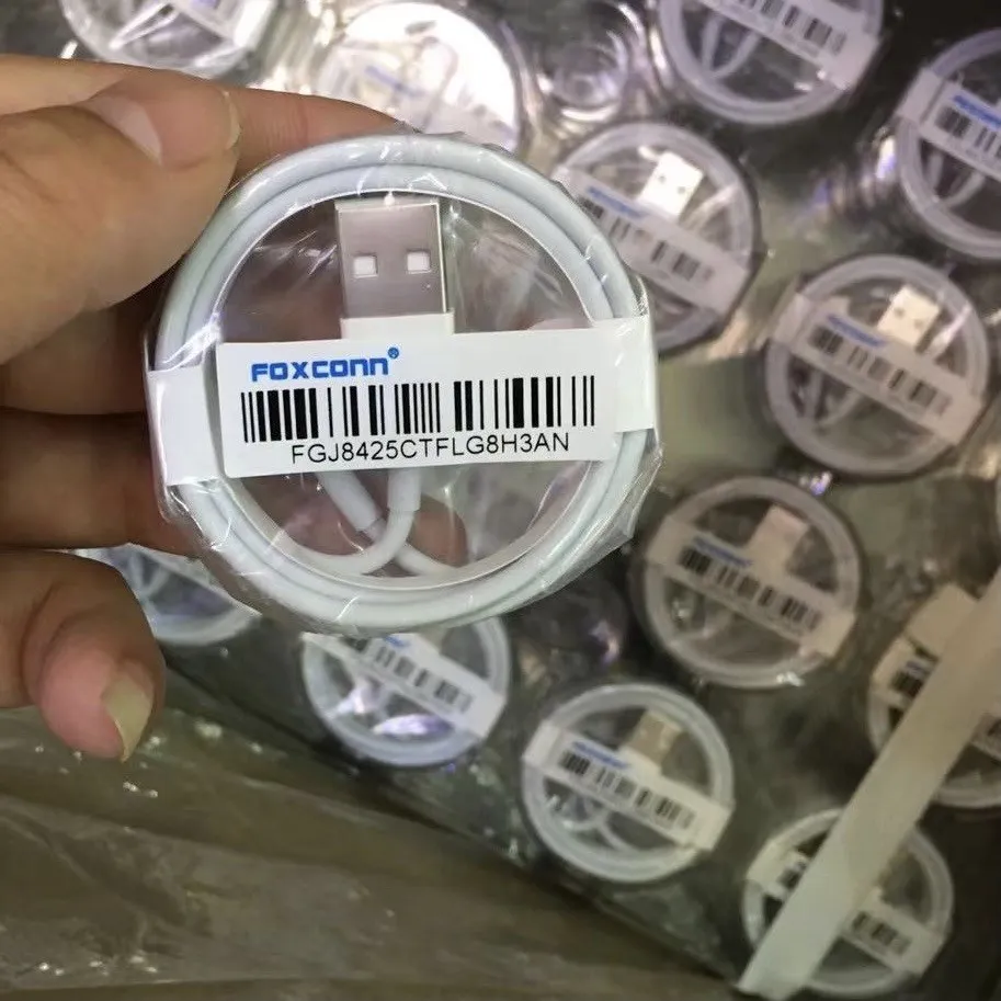 Лидер продаж кабель USB Foxconn из термопластичного эластомера 1 м с подсветкой для быстрой зарядки телефона передачи данных