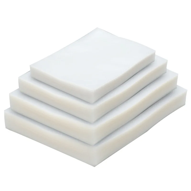 Custom Logo Laminated Transparent Plastic Nylon Biodegradable Pre-cut Vacuum Seal Bags For Food Packaging