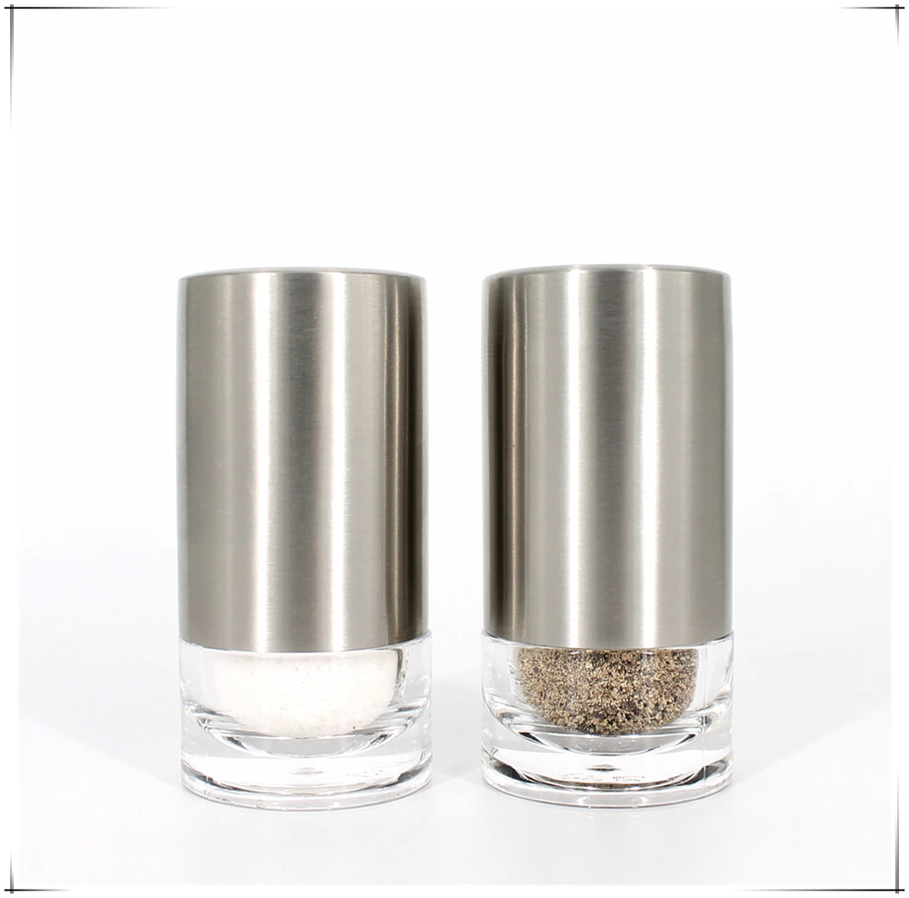 amazon sale salt and pepper shaker with acrylic stand / spices shaker set