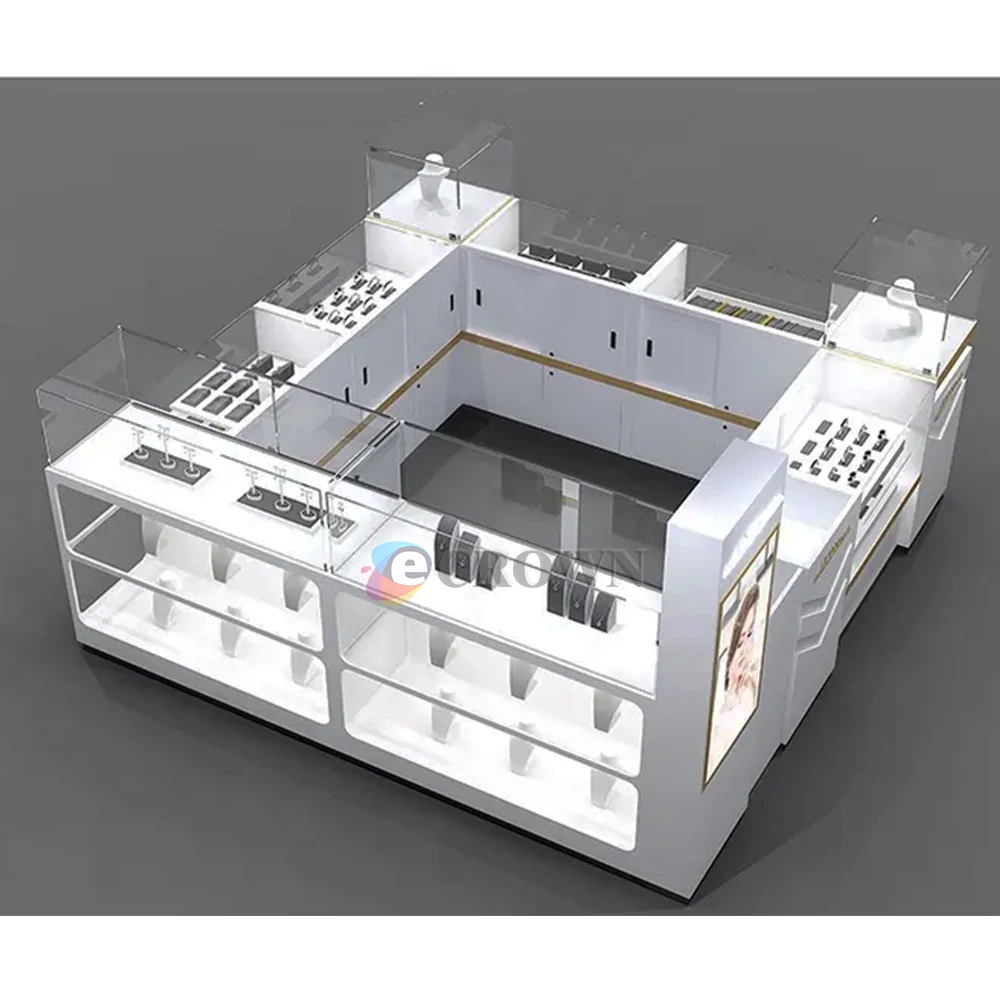 Mall Kiosk Design Modern Jewelry showcase Mall Kiosk Design Mall Luxury Store