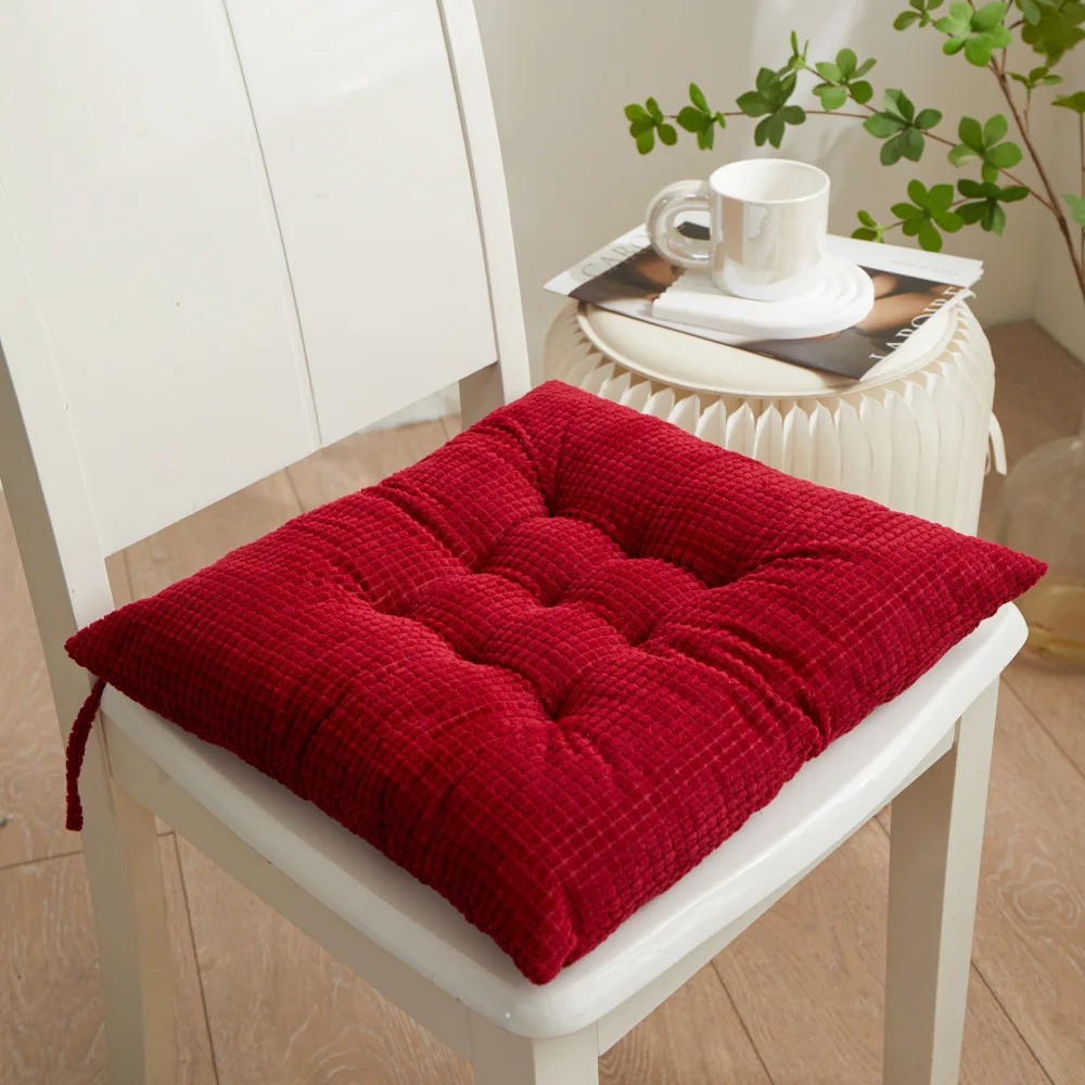 2023 Hot Sale Corduroy Square Cushion For Seating Chair Floor Solid Thick Office Chair Cushion