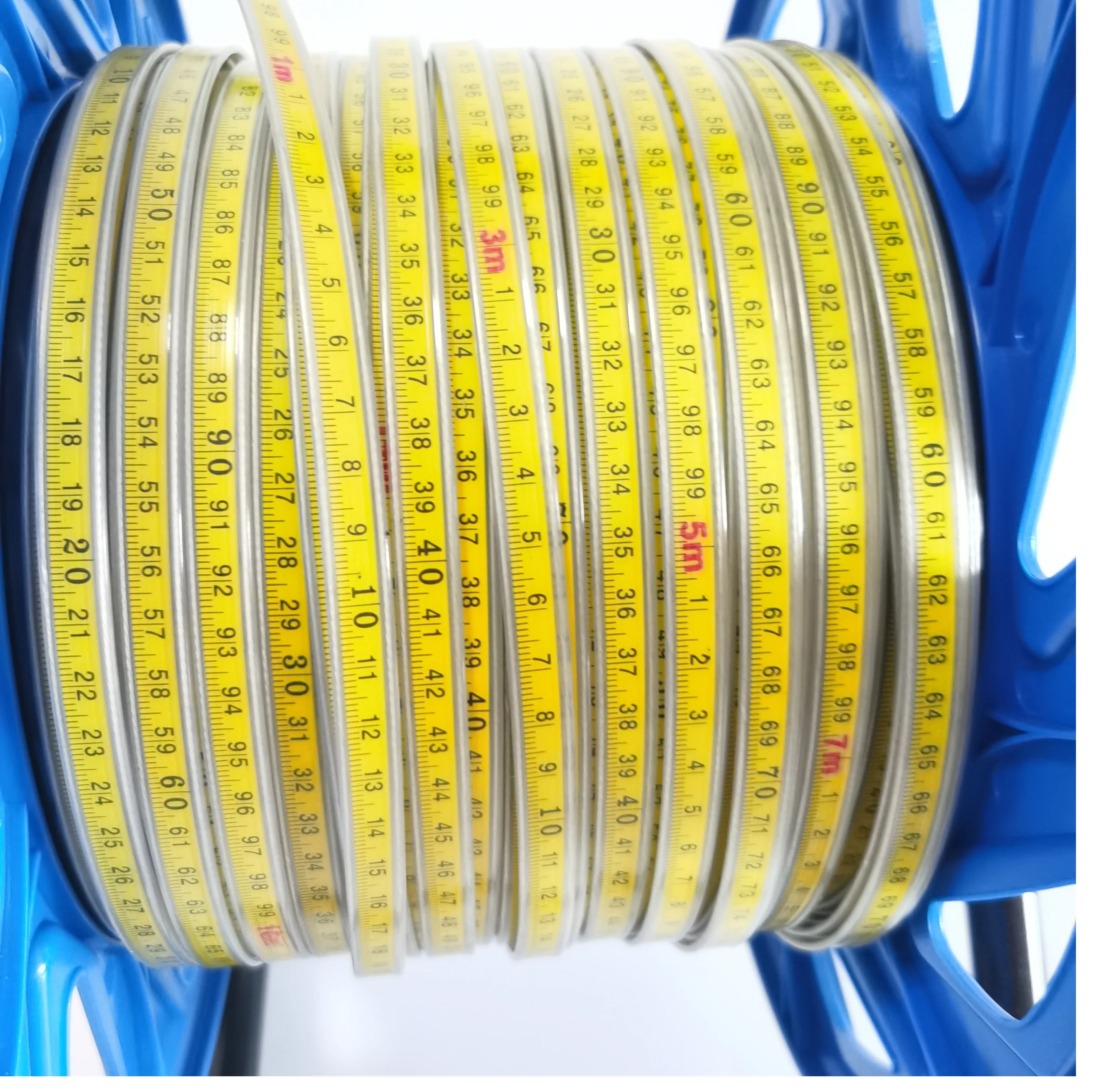 China Portable 30m-500m Water Depth Indicator Steel Ruler Cable Water Tank Level Meter  Water depth gauge