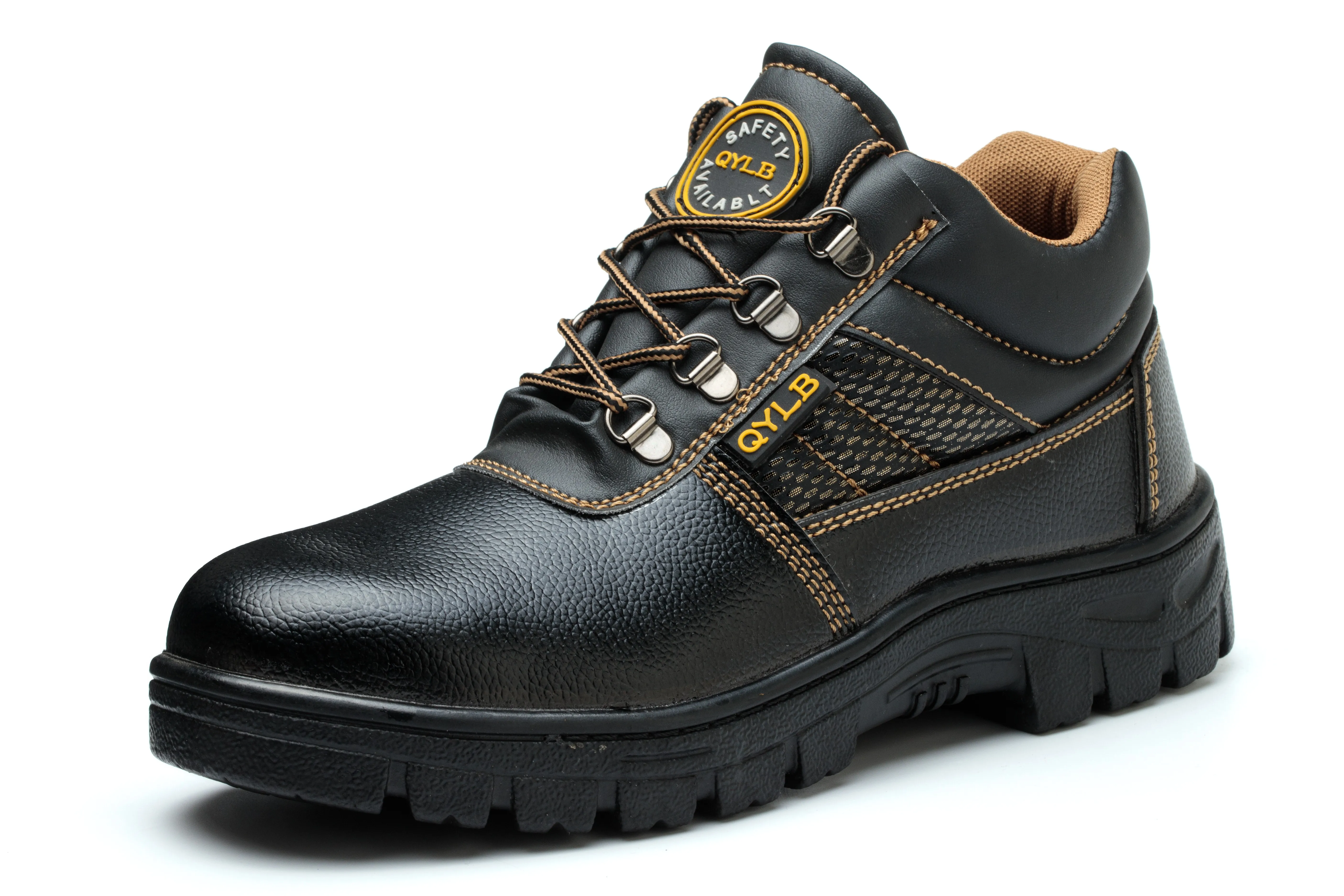 CHITED Leather Steel Toe Labor Shoes Anti-Smashing Anti-Piercing Protective Work Shoes Industrial Safety Shoes
