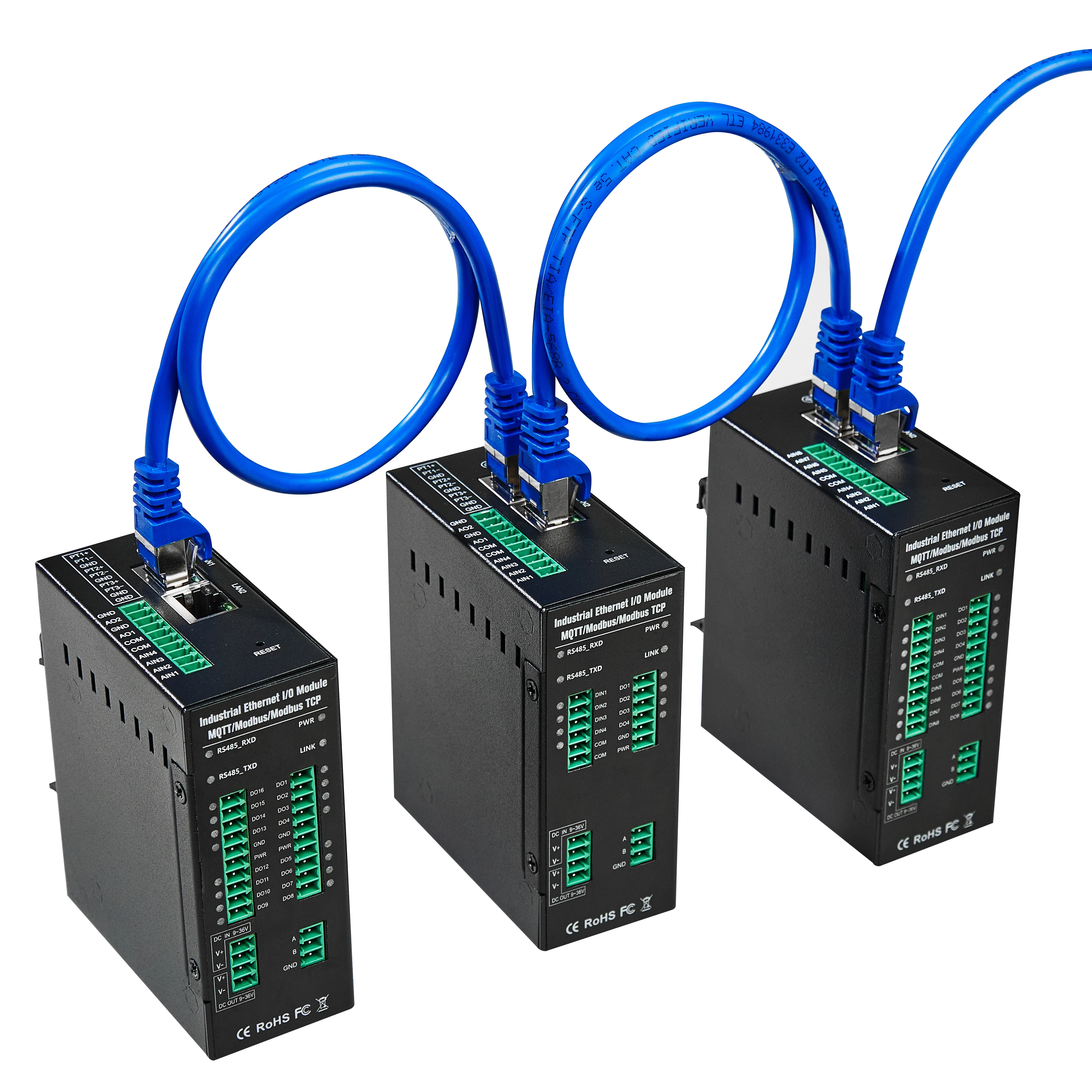 Модуль IO с 4 входами Ethernet RTD и двумя сетевыми портами