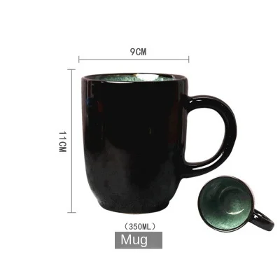 Керамическая посуда в европейском стиле, подходит для блюд, Зеленый Малахит, чашка для молока, лапша, суп, стейк, Салатница, миска