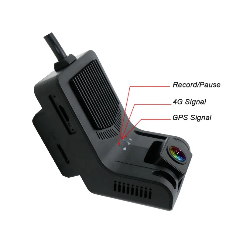 Custom 4g 4ch Dash Cam For Car Dashcam With Live Stream Vehicle Cameras Gps Tracking Wifi Hotspot Multiple Alarms