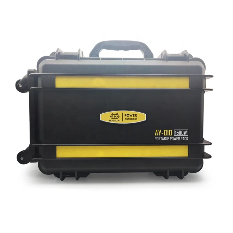 1500w solar power bank waterproof portable 220v battery power station Emergency power supply