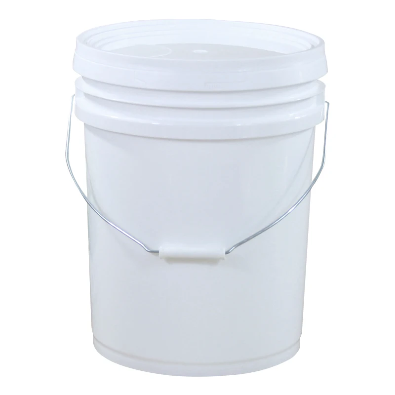 
Wholesale 1L-50L White Thickened Round Pails Plastic Paint Buckets 