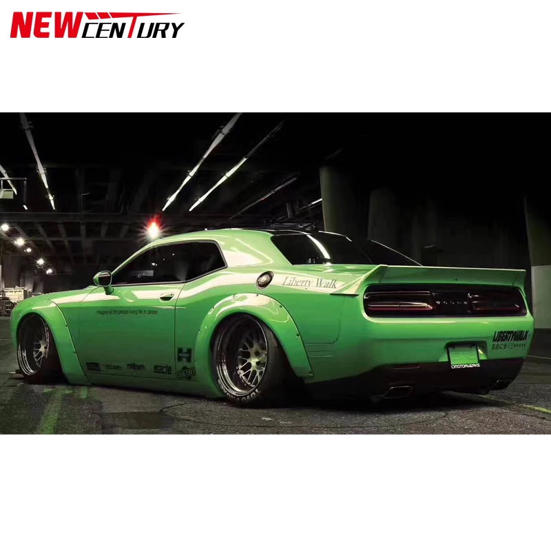 Widened wheel arch tail for Dodge Challenger LB performance style resin fiber material