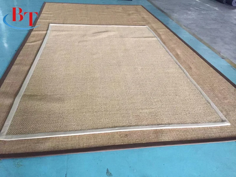 Customization Natural Sisal fibre carpet New Chinesestyle large living room grass woven solidcolor tatami yellow linen floor mat