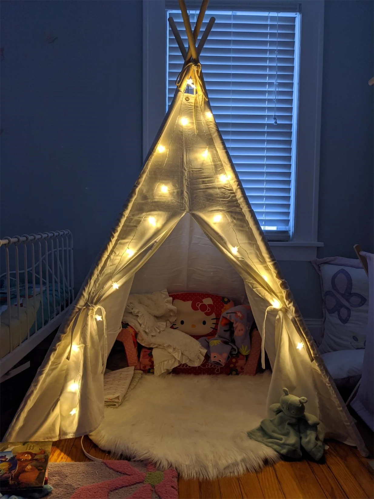 YIRABBIT Wholesale Large Children Indoor Outdoor Canvas Play Teepee Tent Toys for Kids Girls Playhouse Kids Teepee Tent