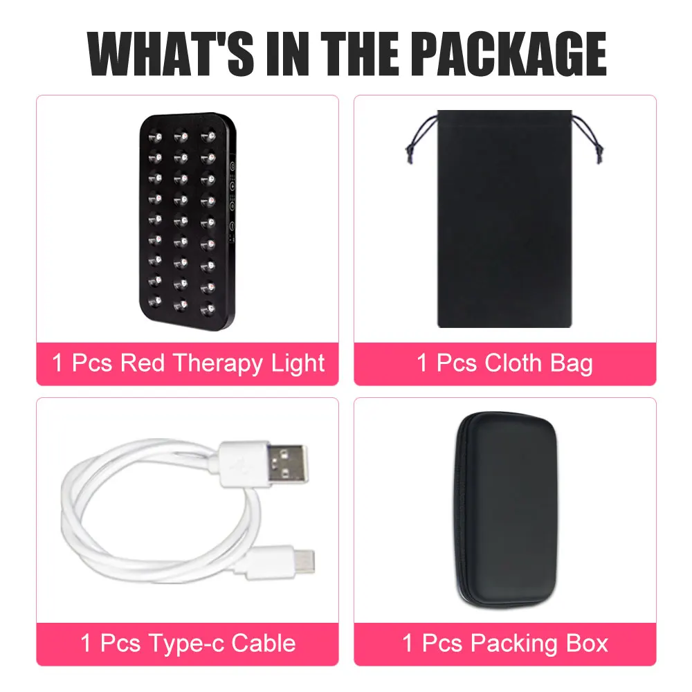 Handheld Hot Sales for Home Use Mini Rechargeable Portable 660nm 850nm Red Light Therapy Device Red Light Therapy Portable