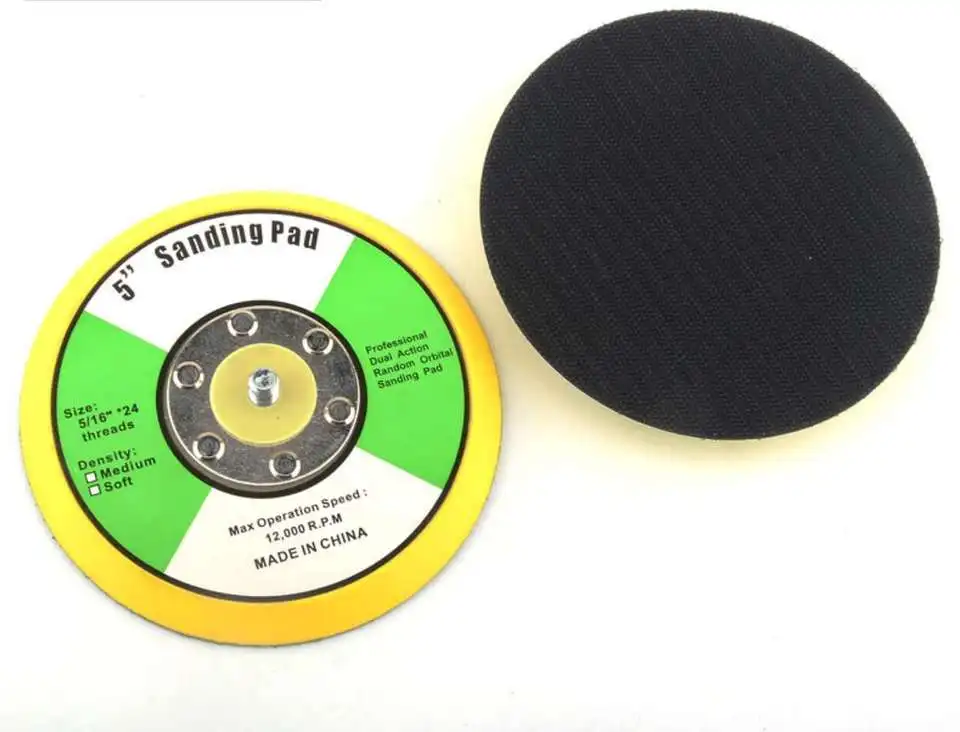 150mm 6 inch sander backing backer pad thread abrasive plate backing pads hook and loop sanding pads