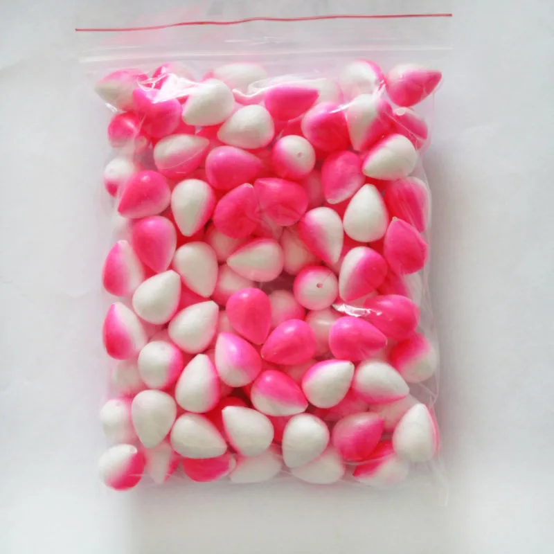 CHXFOAM floats carp fishing pear floats pompano hook rig floats manufacture pink white color