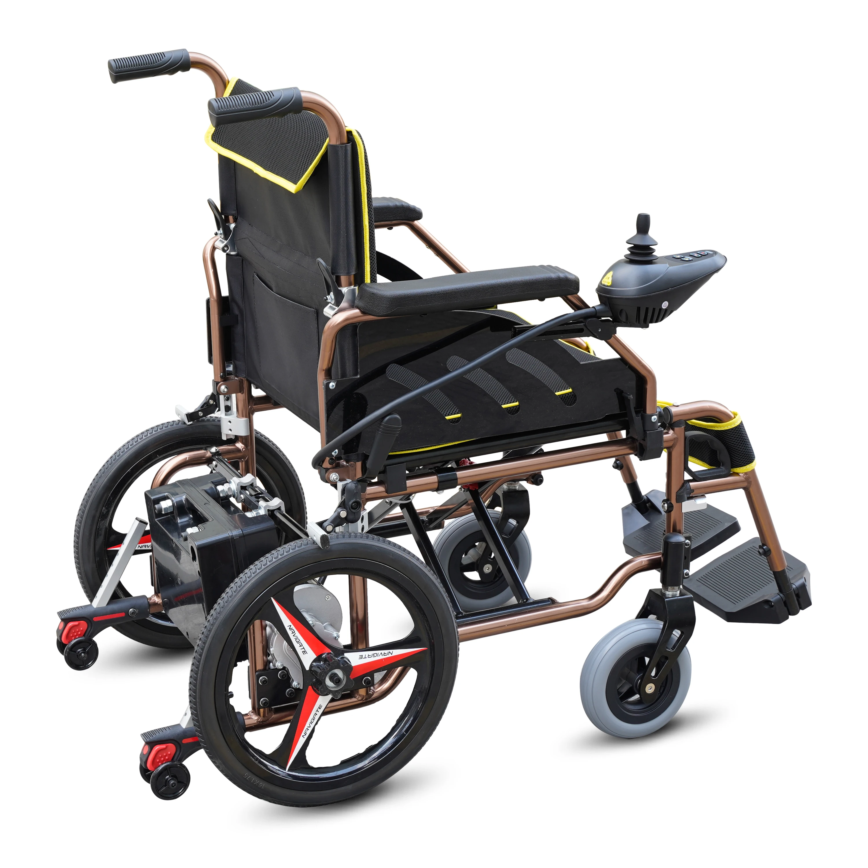 Дешевая легкая прочная складная инвалидная коляска с комодом для пожилых людей