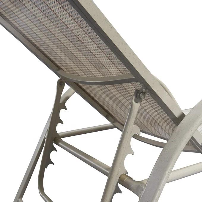 Cheap Leisure White Garden Patio Exterior Lounge Chairs Sunbed Furniture Outdoor Pool Aluminum Chaise Sun Loungers