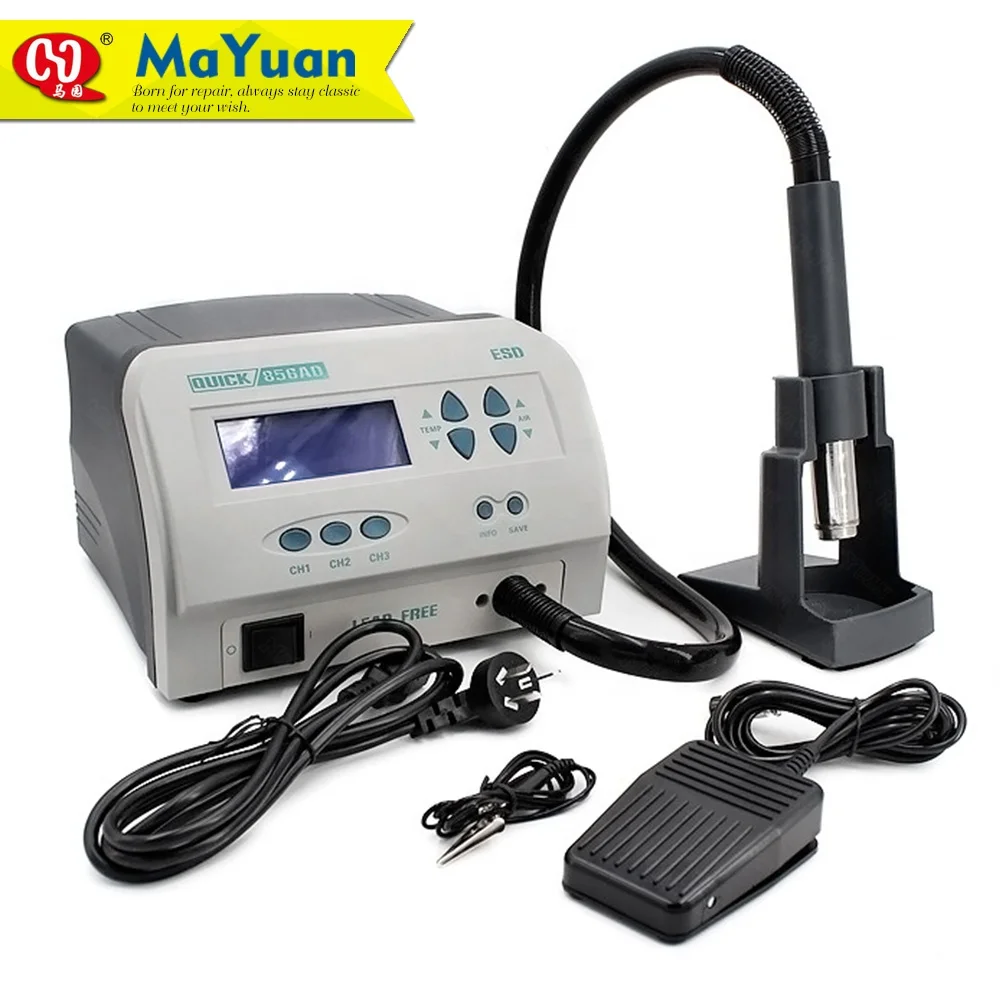 1300w Rapid Heating Quick 856AD Hot Air Welding Gun Platform