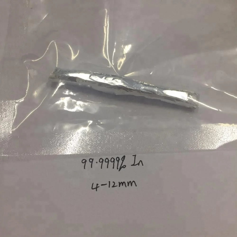 Высокая чистота 7n indium 1 кг rod