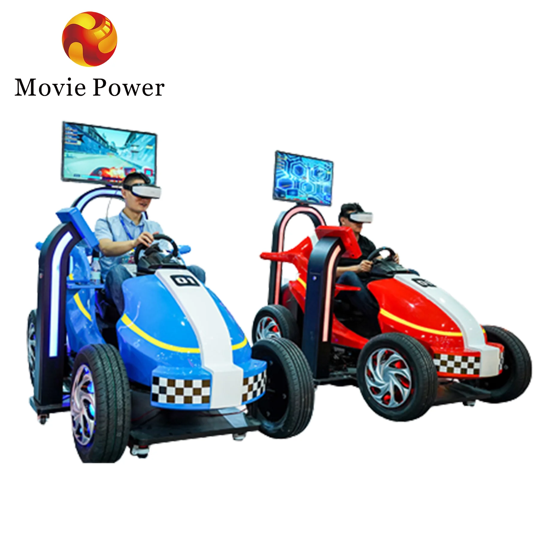 Fun Zone Virtual Reality VR Racing Game Children Go Kart Movies Car Game Kids 9D VR Racing Simulator