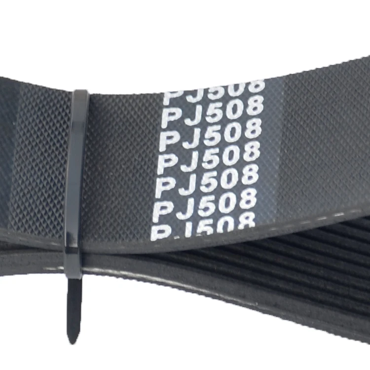 China OEM Factory V-Ribbed Belt PJ Rubber Belt Customized CR & EPDM 12PJ508 V-Ribbed Belt