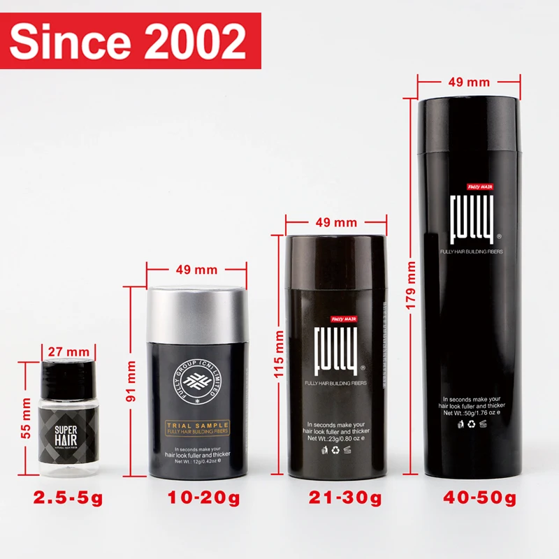 FULLY GMP Factory Fibras Capilares Completely Conceals Hair Loss in 5 Seconds Hair Fibres