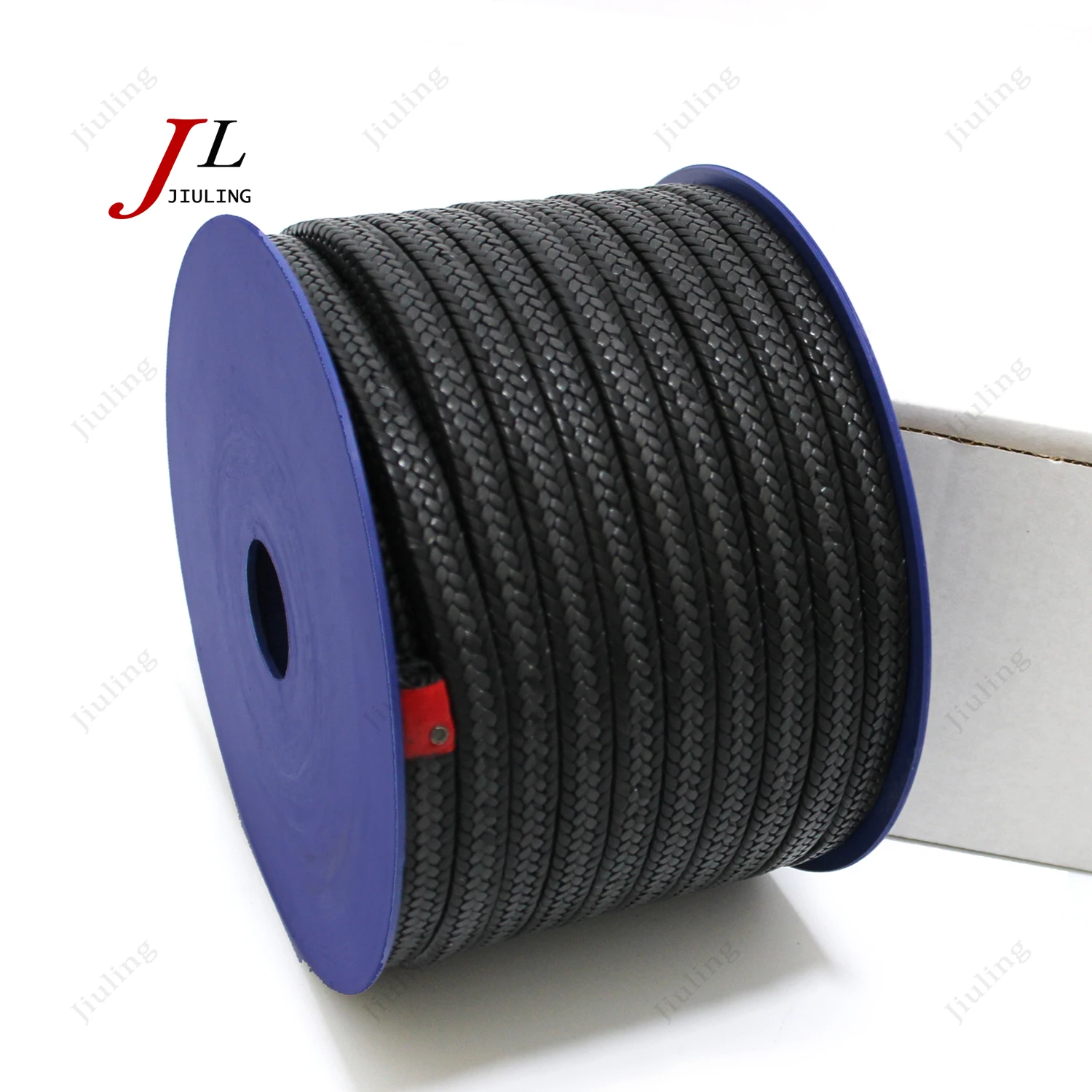 Прямая сделка Fibra di Ptfe nera ammollo lubrificante ghiandola imballaggio per valvo tenuta